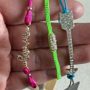 Beaded Bracelets with Rhinestone Accents Bundle